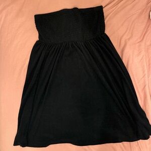 Torrid Black Terry Cloth strapless coverup. Size 2